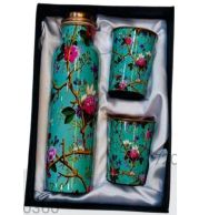 Luxury Copper Gift Set for Festive and Premium Corporate Gifting, Elegant Drinkware Combo for Home Use, Special Occasions and Gift Hampers